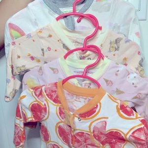 Burt’s Bee baby 4 onesies Baby girl